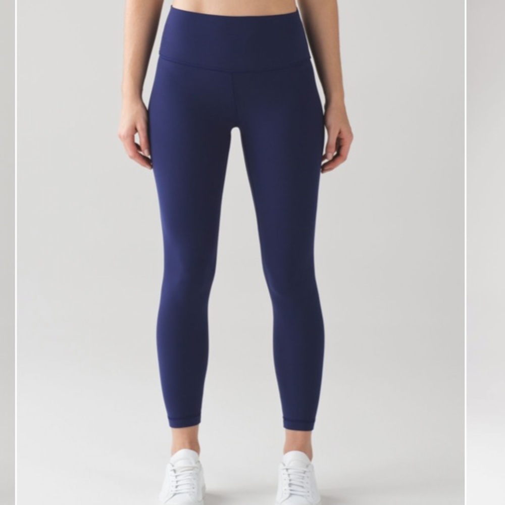 Lululemon high rise align blue leggings